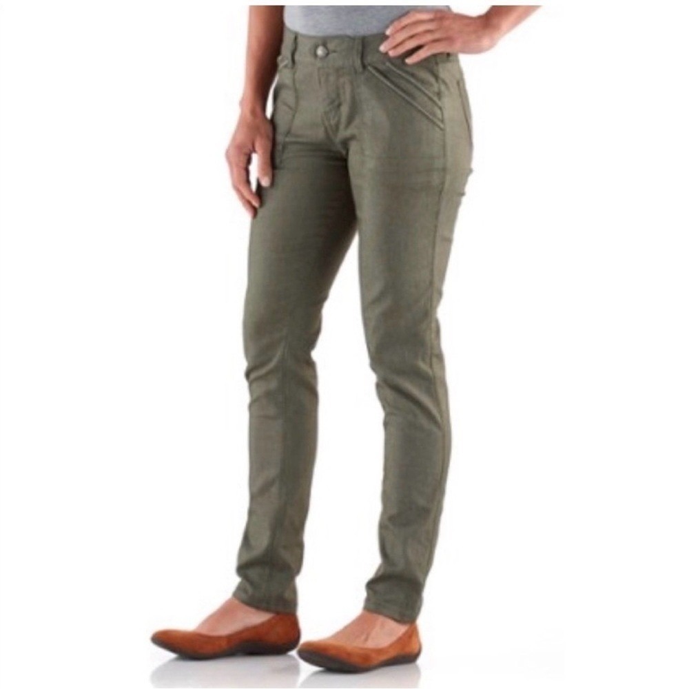 Marmot For Life Womens Olive Green Utility Slim Straight Pants Size‎ 10